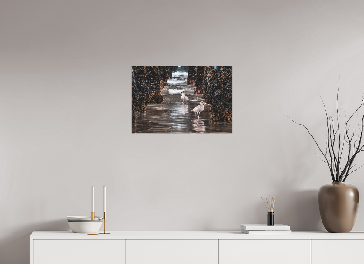 24 x 16″, Direct Print on Aluminum Dibond Under the Oceanside Pier