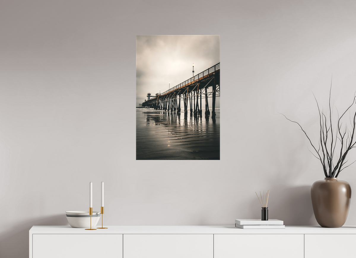 20 x 30″, Matte Canvas on Stretcher Frame Oceanside Pier in the Morning