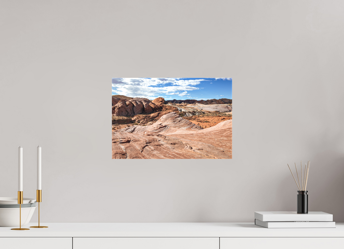 15 x 10″, Matte Canvas on Stretcher Frame Sandstone Formation at Fire Wave Trail