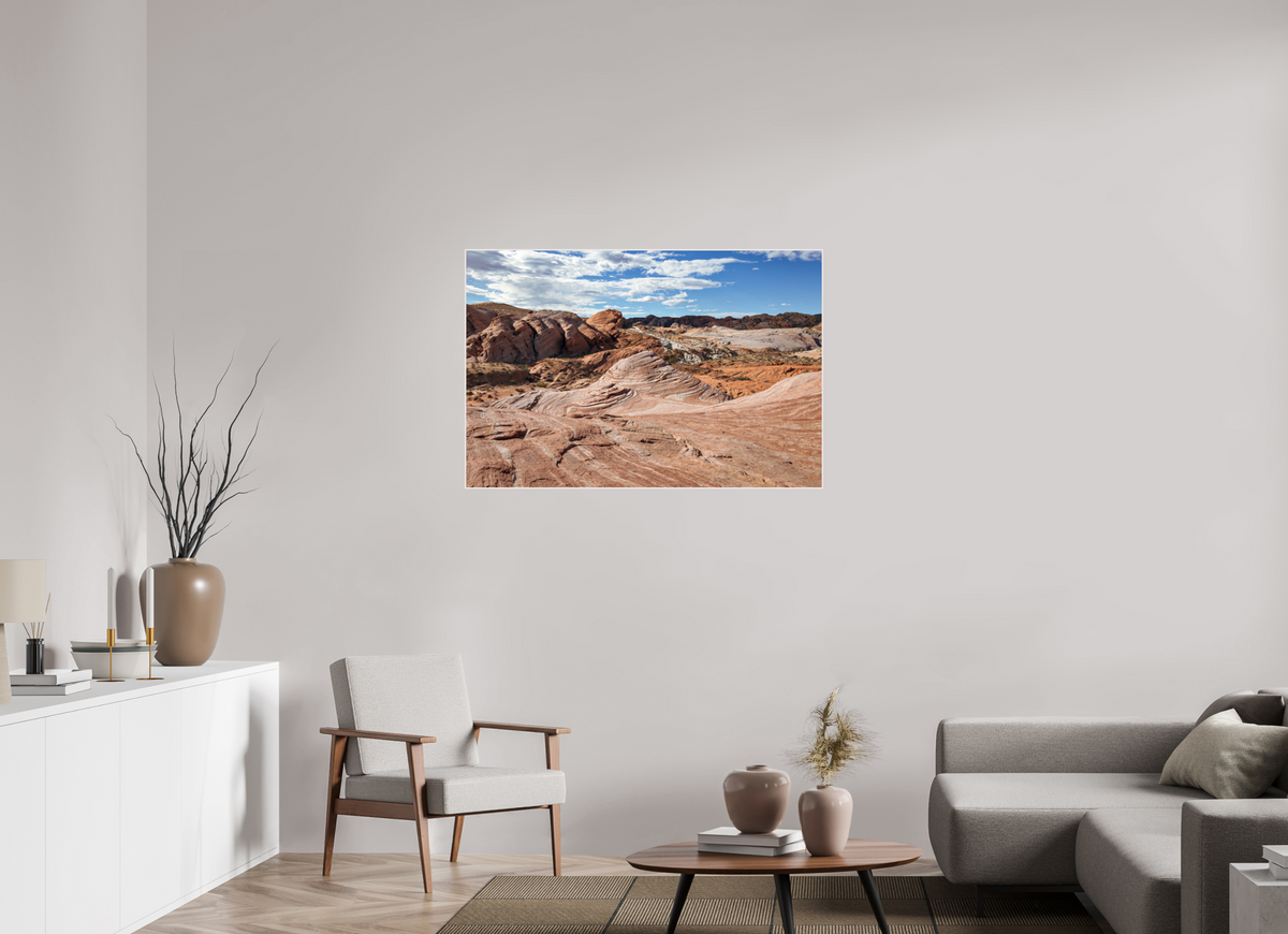 45 x 30″, Solid Wood Artbox Sandstone Formation at Fire Wave Trail