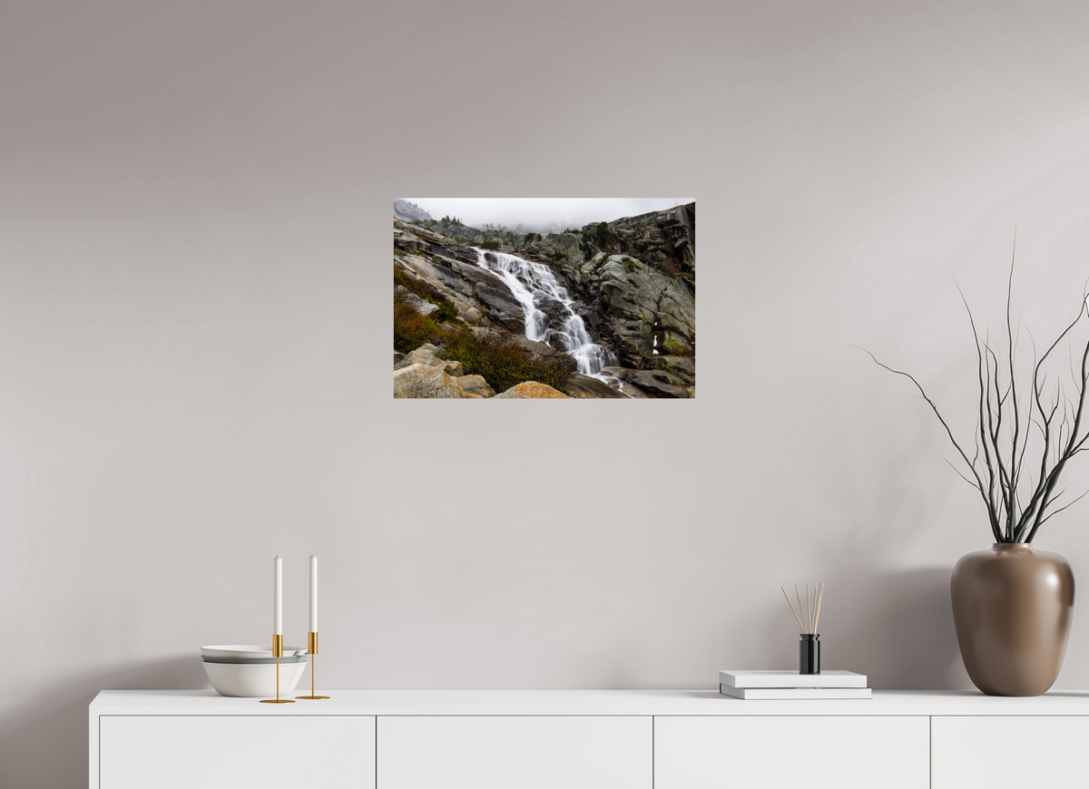24 x 16″, Fine Art Print on Aluminum Dibond Tokopah Falls