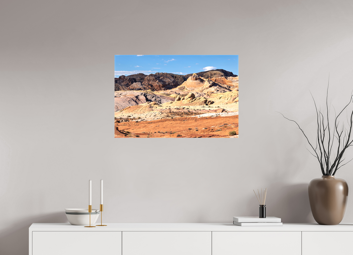 30 x 20″, Matte Canvas on Stretcher Frame Sandstone Formation at Fire Wave Trail