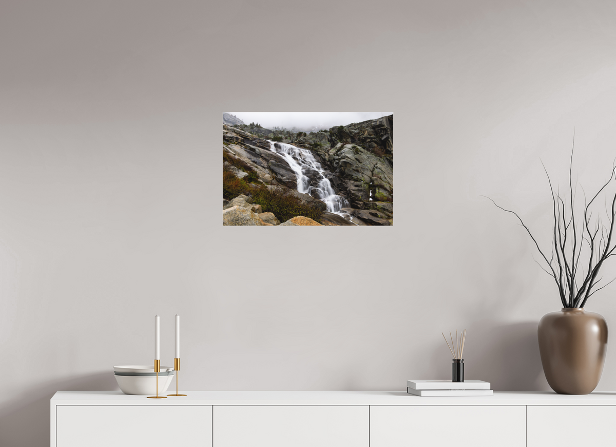 24 x 16″, Fine Art Pigment under Acrylic Glass Tokopah Falls