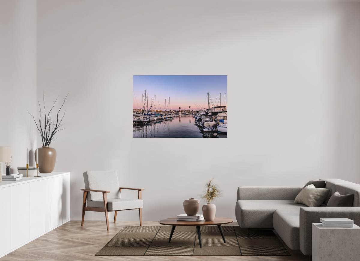 54 x 36″, Photo Print Under Matte Acrylic Glass The Oceanside Harbor