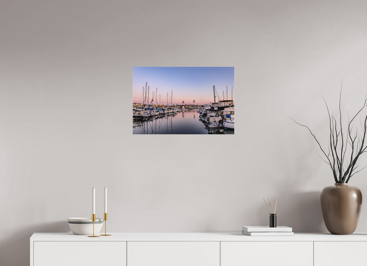 24 x 16″, Photo Print Under Matte Acrylic Glass The Oceanside Harbor