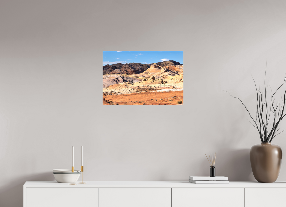 24 x 16″, Matte Canvas on Stretcher Frame Sandstone Formation at Fire Wave Trail