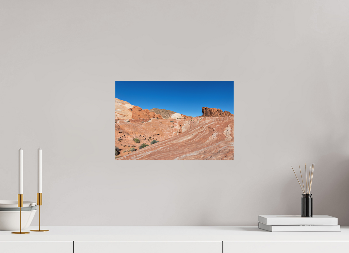 15 x 10″, Direct Print on Aluminum Dibond Sandstone Formation at Fire Wave Trail