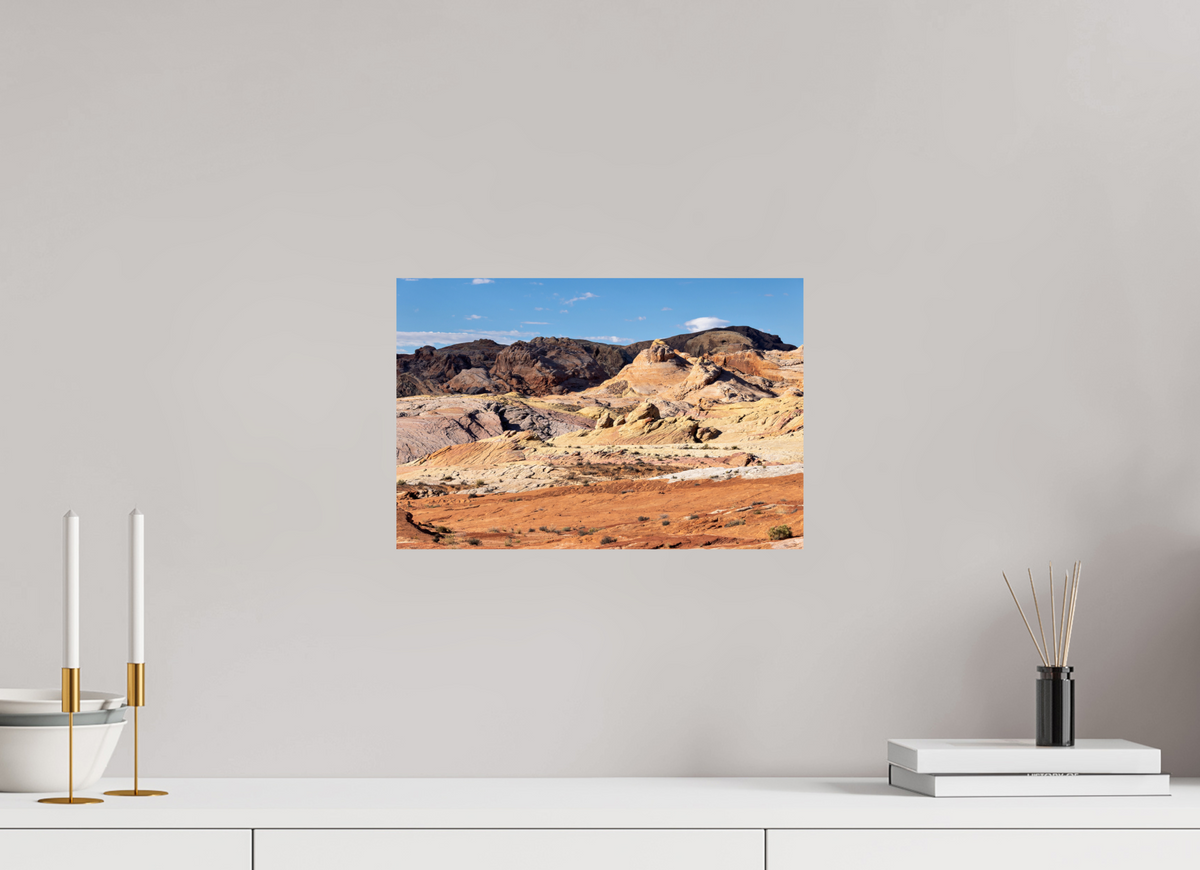 15 x 10″, Fine Art Print on Aluminum Dibond Sandstone Formation at Fire Wave Trail