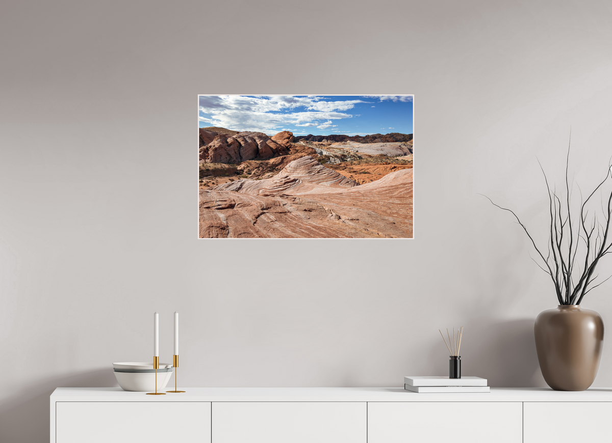 30 x 20″, Solid Wood Artbox Sandstone Formation at Fire Wave Trail
