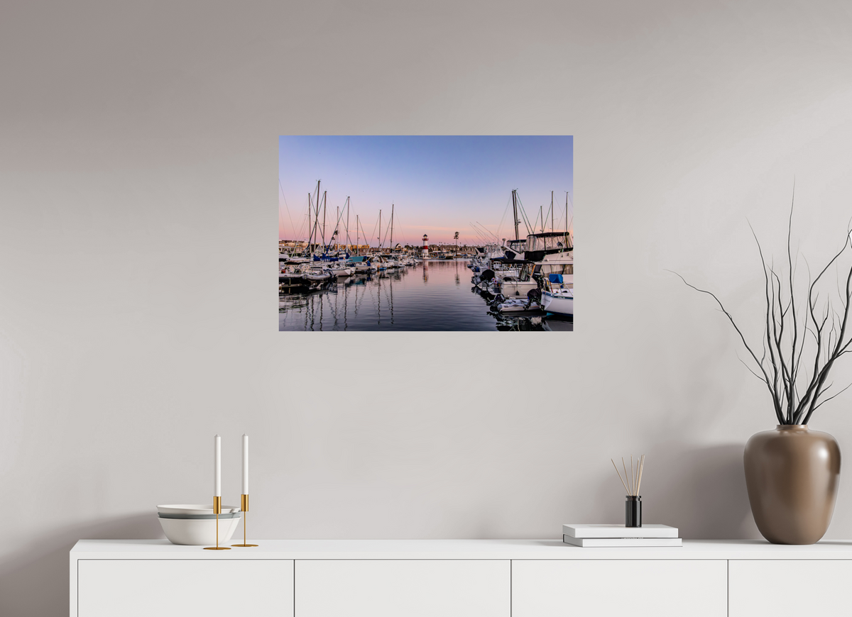 30 x 20″, ChromaLuxe HD Metal Print The Oceanside Harbor