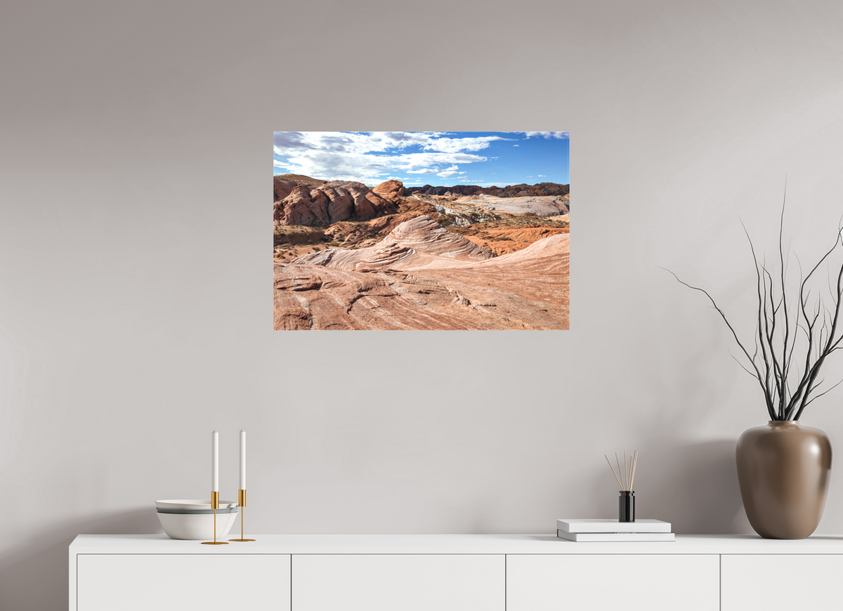 30 x 20″, Matte Canvas on Stretcher Frame Sandstone Formation at Fire Wave Trail