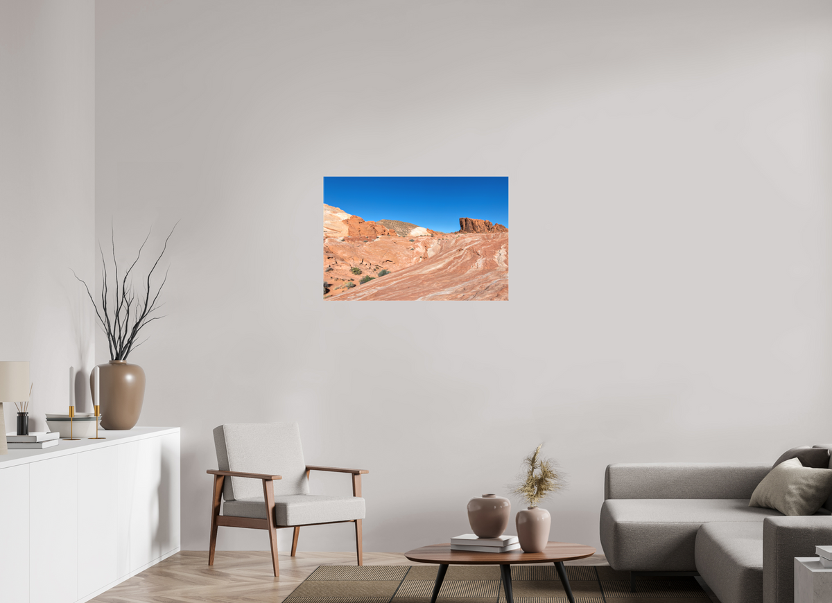 36 x 24″, Matte Canvas on Stretcher Frame Sandstone Formation at Fire Wave Trail