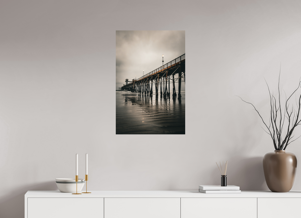 20 x 30″, Fine Art Print on Aluminum Dibond Oceanside Pier in the Morning