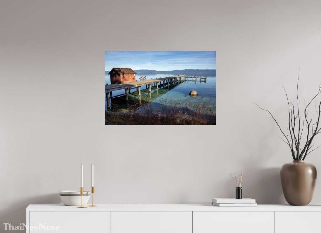 30 x 20″, Metal on Aluminum Backing Lake Tahoe on the West Side