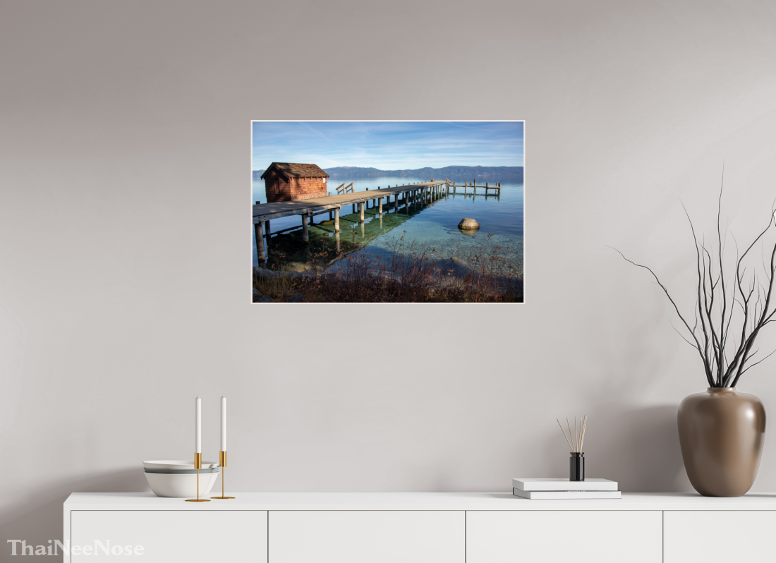 30 x 20″, Solid Wood Artbox Lake Tahoe on the West Side