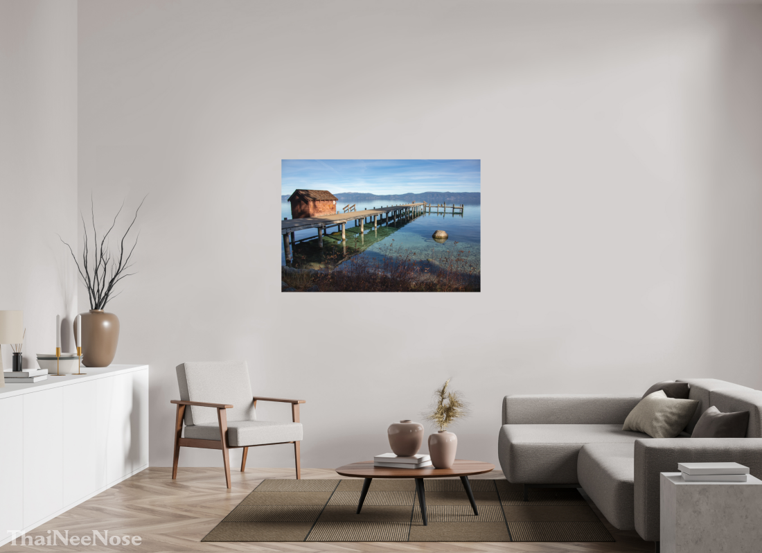 54 x 36″, Direct Print on Aluminum Dibond Lake Tahoe on the West Side