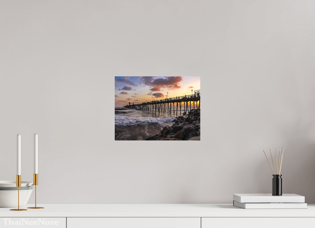 12 x 9″, Direct Print on Aluminum Dibond The Oceanside Pier