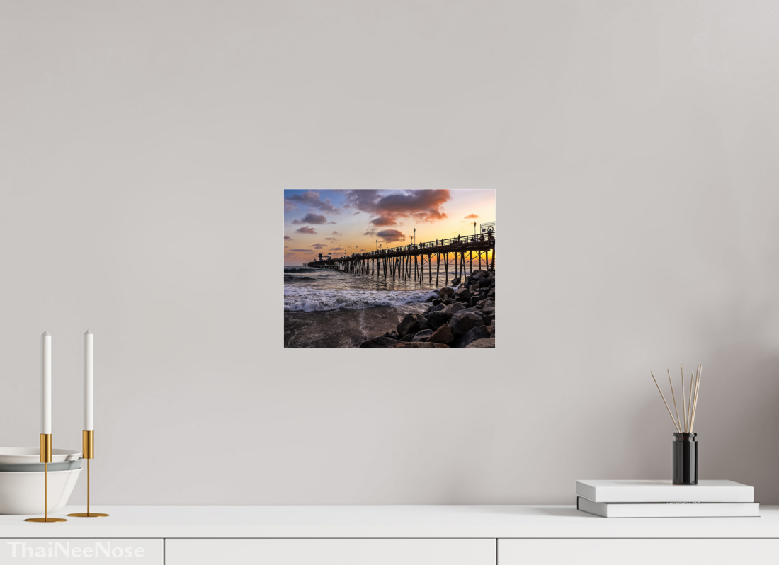 12 x 9″, Photo Print under Acrylic Glass The Oceanside Pier
