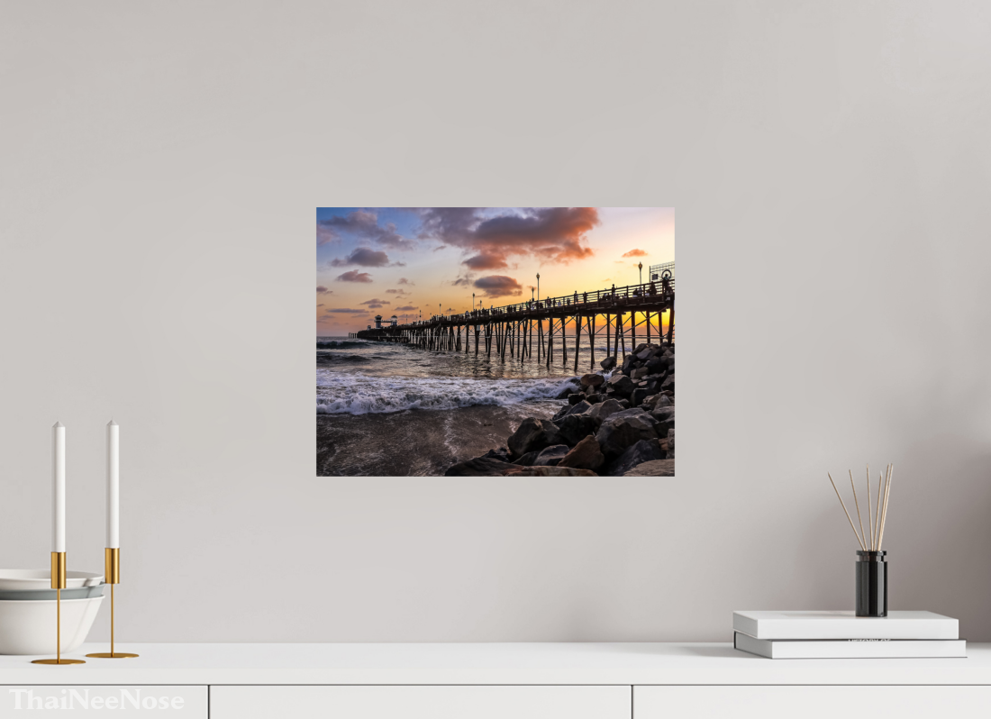 16 x 12″, Metal on Aluminum Backing The Oceanside Pier