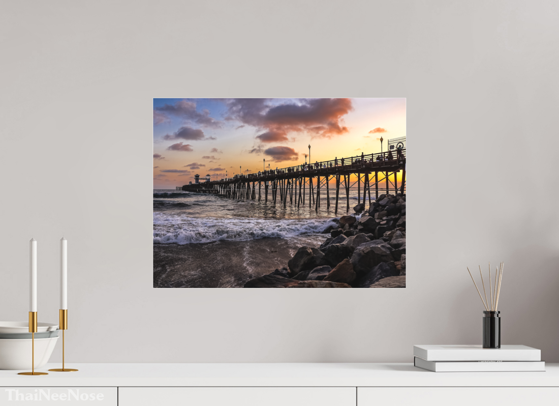 20 x 15″, Photo Print Under Matte Acrylic Glass The Oceanside Pier