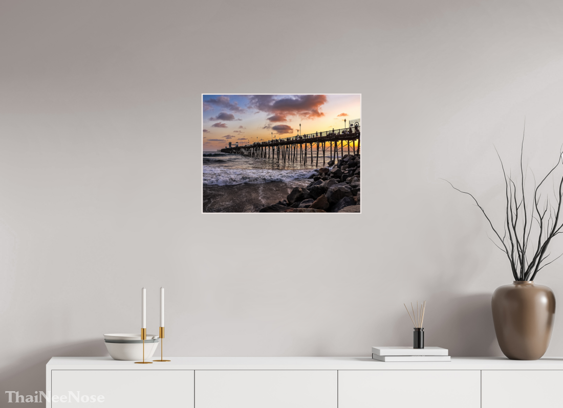 24 x 18″, Solid Wood Artbox The Oceanside Pier