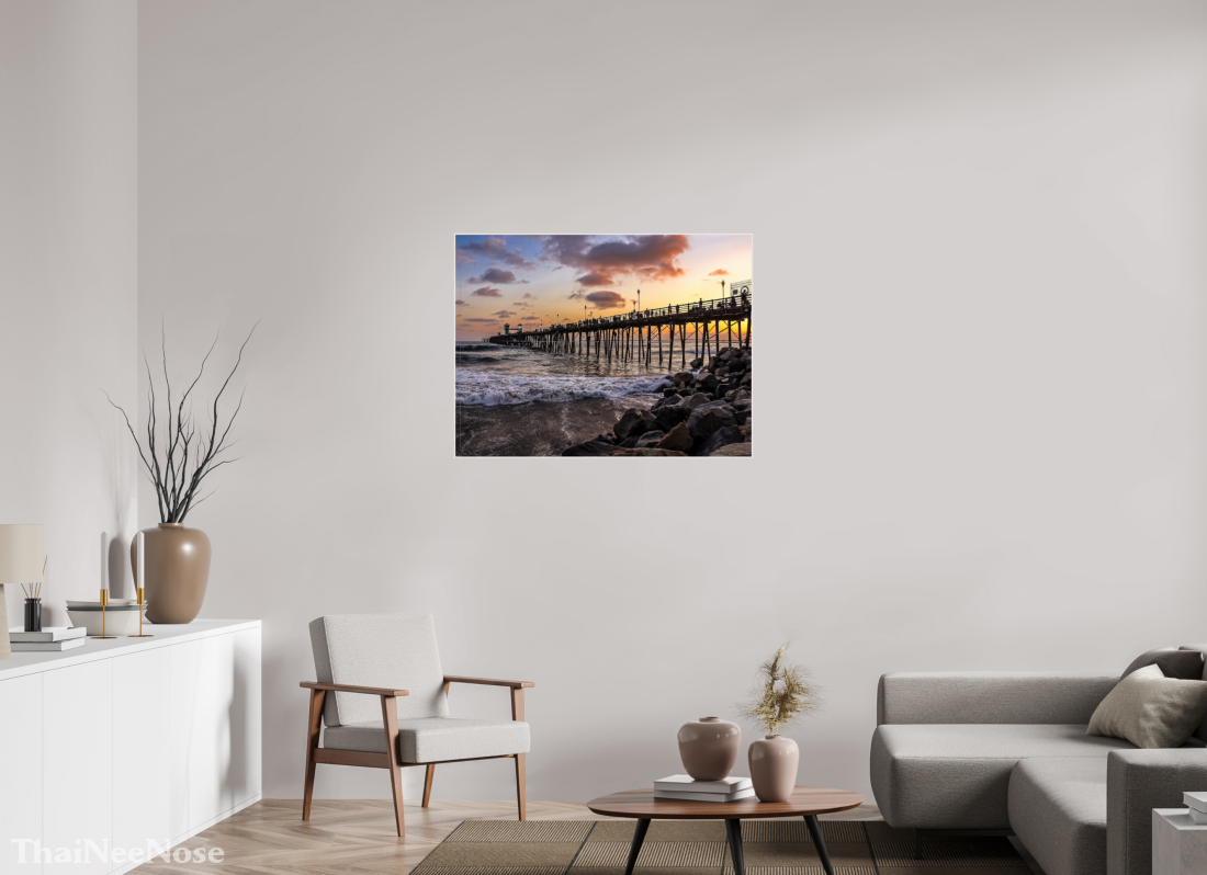 40 x 30″, Solid Wood Artbox The Oceanside Pier