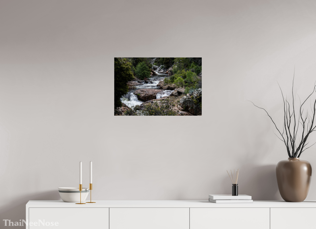 24 x 16″, Fine Art Print on Aluminum Dibond Three Rivers Gateway to Sequoia National Park
