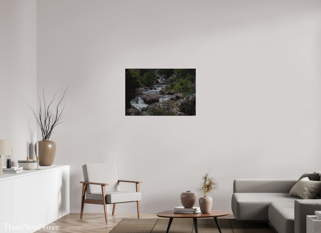 36 x 24″, Direct Print on Brushed Aluminum Three Rivers Gateway to Sequoia National Park